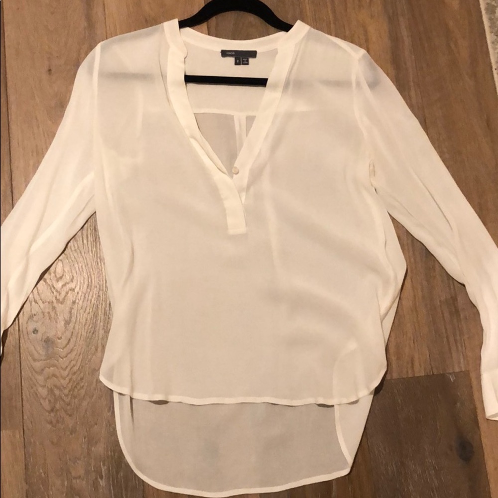 Vince White Blouse